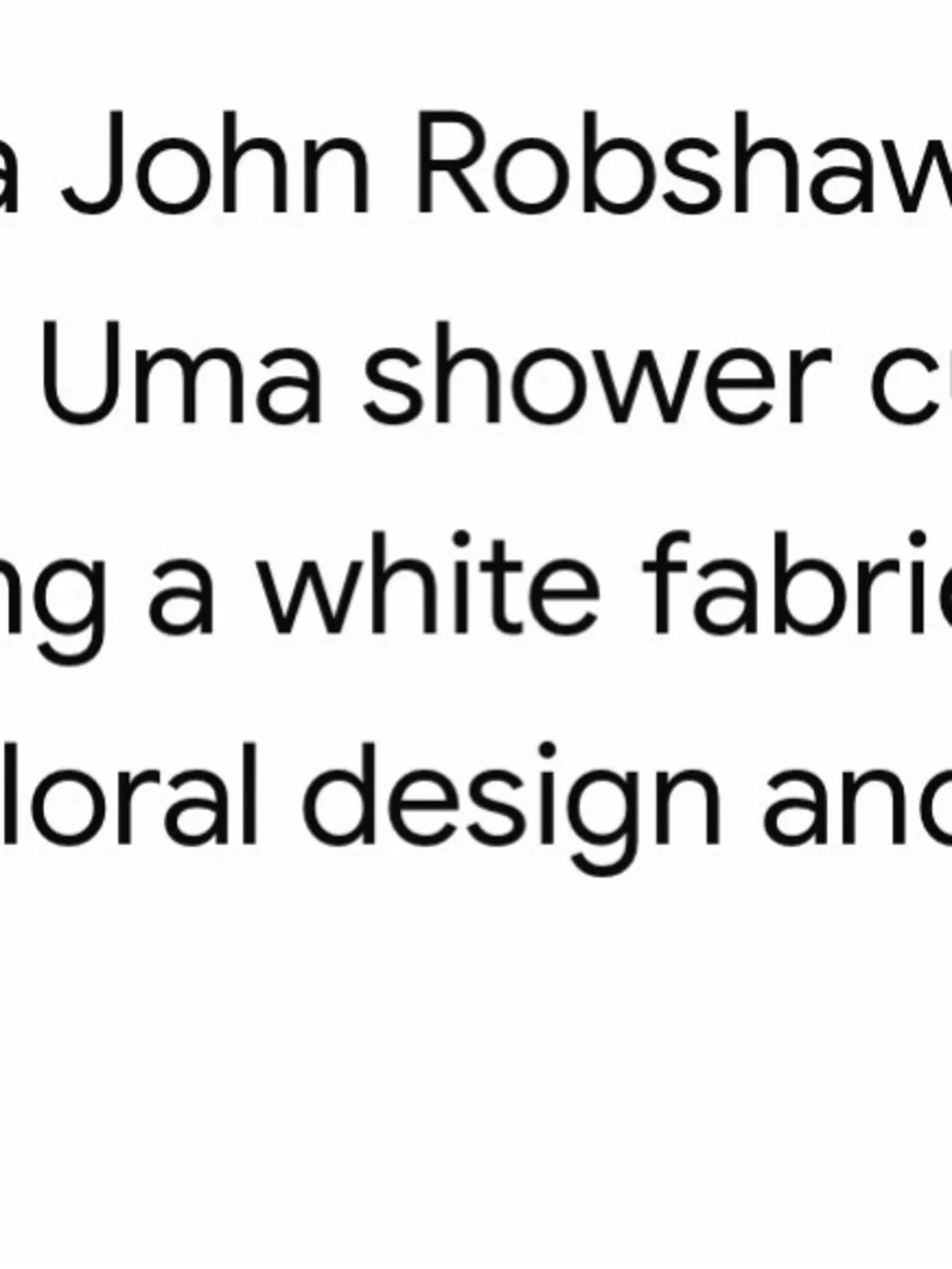 John Robshaw white shower